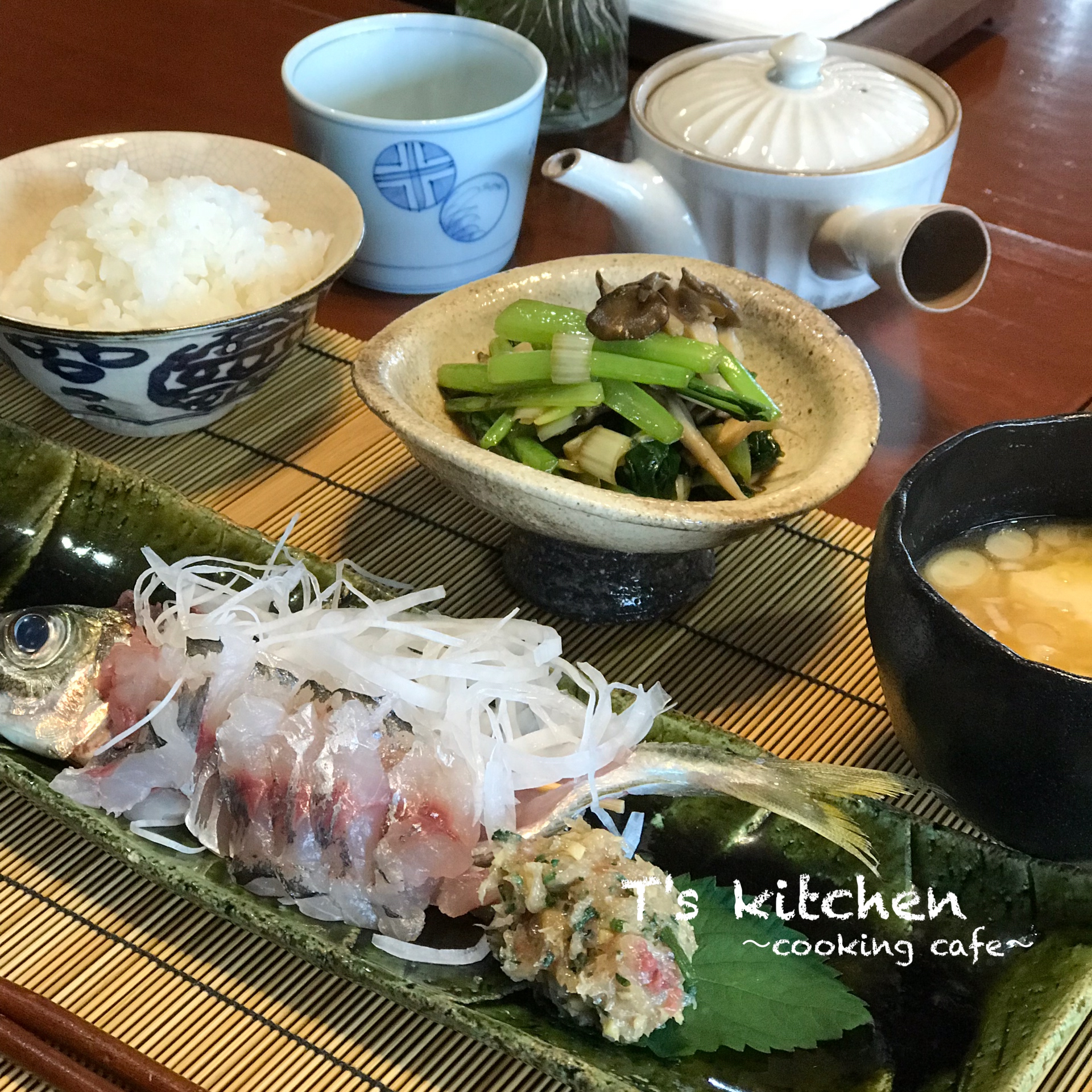 鯵のお造り&なめろう（鯵の三枚おろしレッスン）