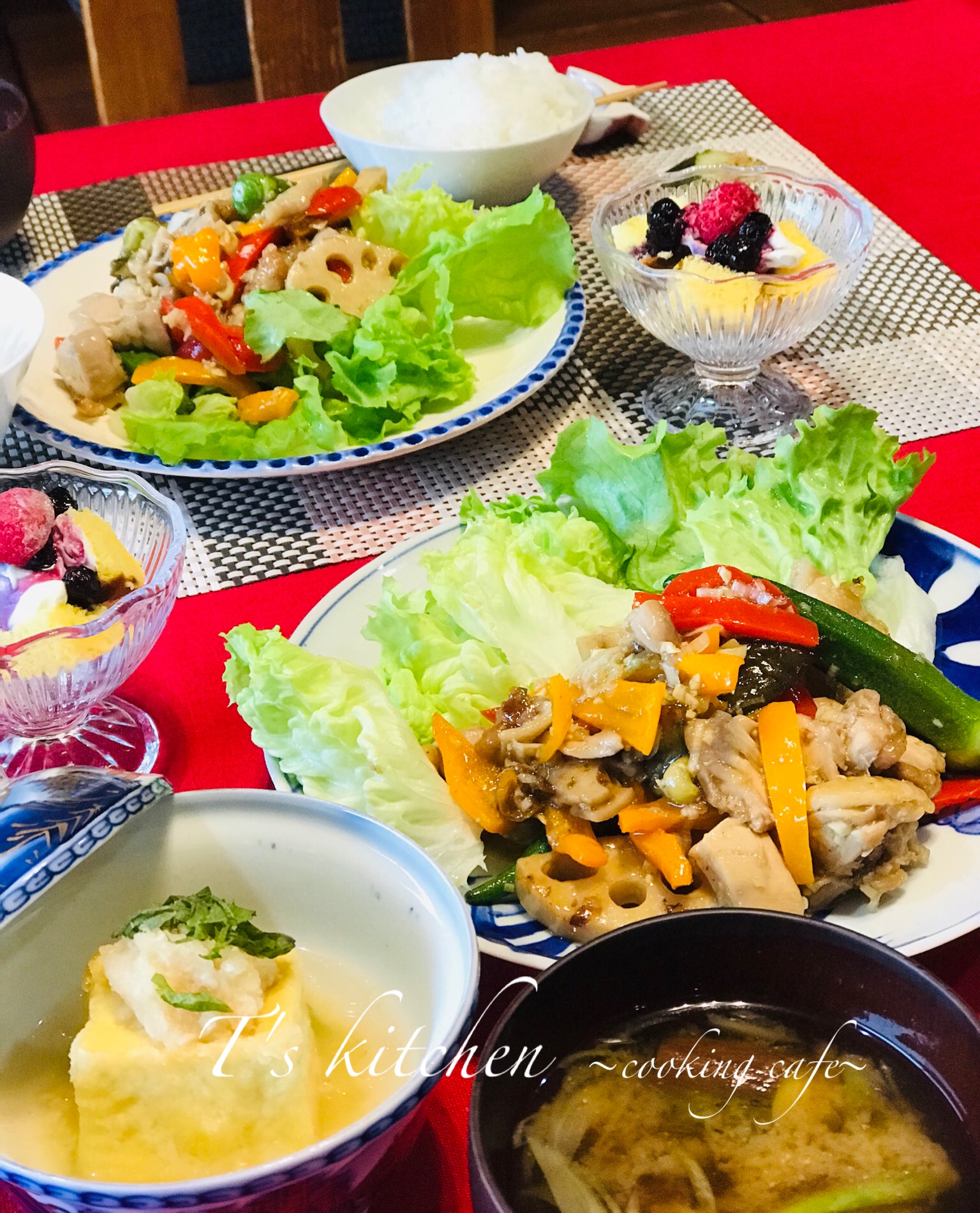 万能ダレで作る彩り野菜とチキン